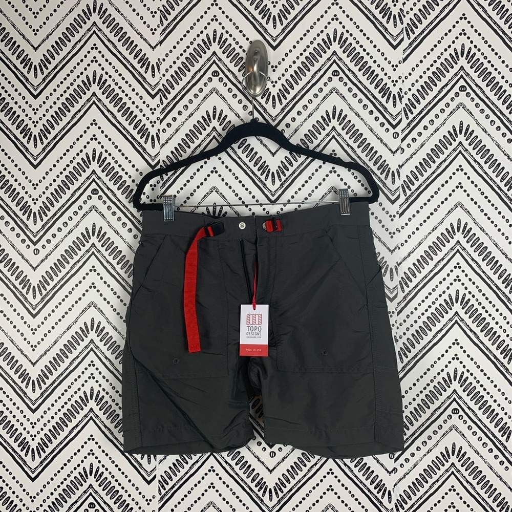 NWT Topo Designs Gray Outdoor Hiking Shorts S